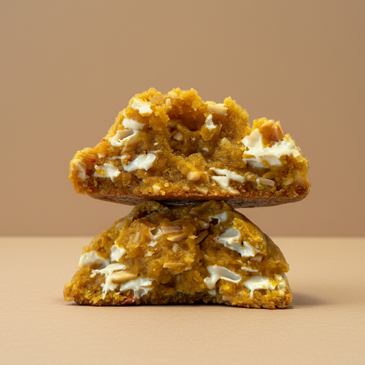 *Månadens cookie - Saffron Almod White Choco - 150g